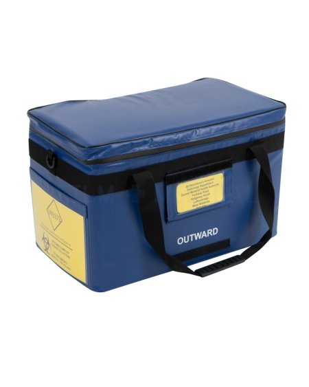 Blue Biohazard Transport Bag